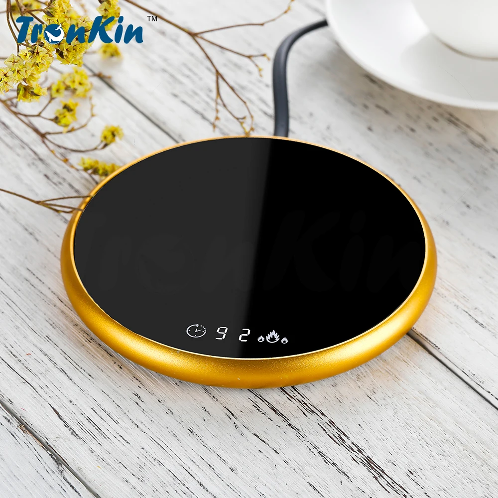 

Portable USB Powered Coffee Tea Cup Coaster Warmer Cup Heater Heating Coaster + Wireless Charger Mats & Pads Roud,round Stocked