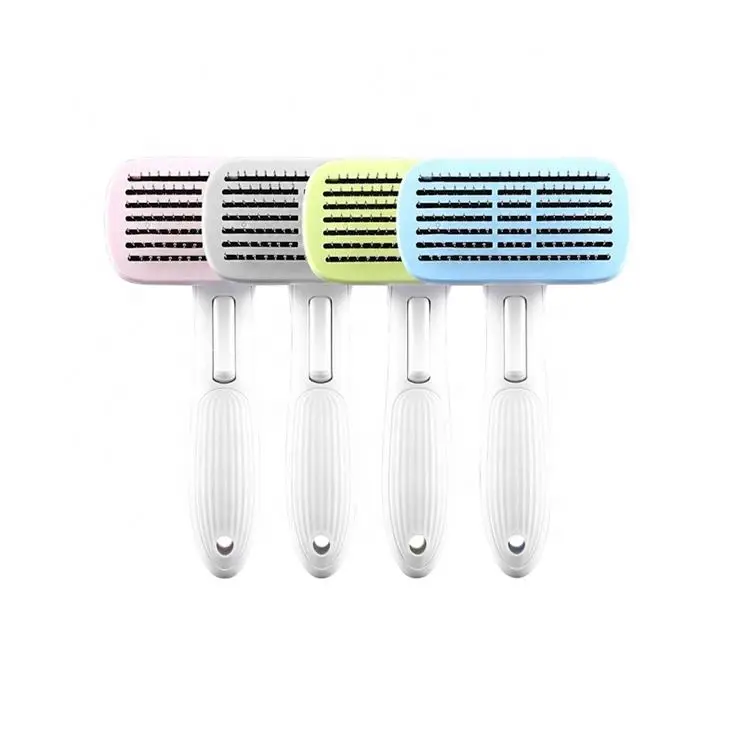 

Pet Dog Shedding Pin Hair Remover Slicker Flea Massage Brush Comb For Dogs Cats Grooming Brush Pet Cleaning, Blue/pink/green/grey/customized