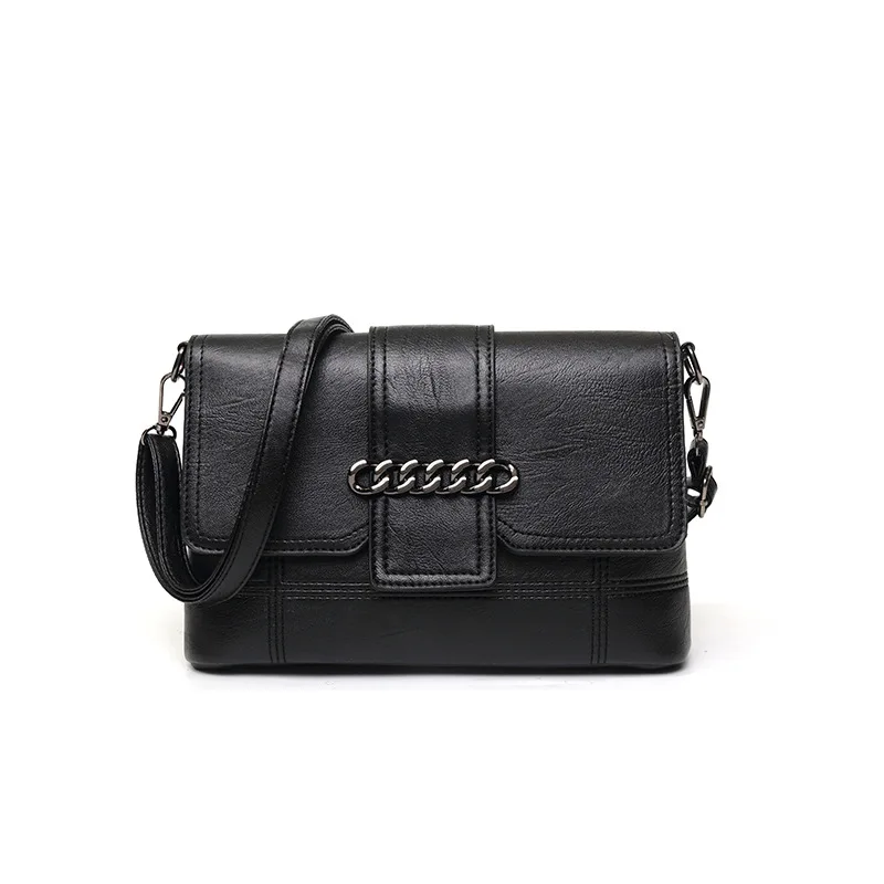 

2020 Korean version of the wild middle-aged cross-body soft leather small bag summer ladies shoulder bag