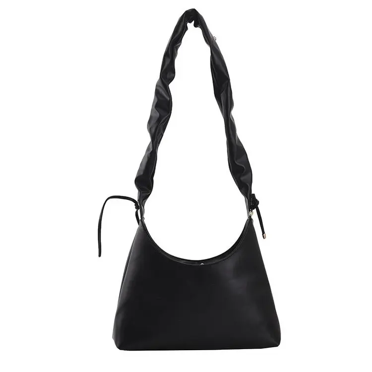 

Hot sale high quality fashion solid color no printed pu bag ladies single shoulder bag, Pink/red or custom