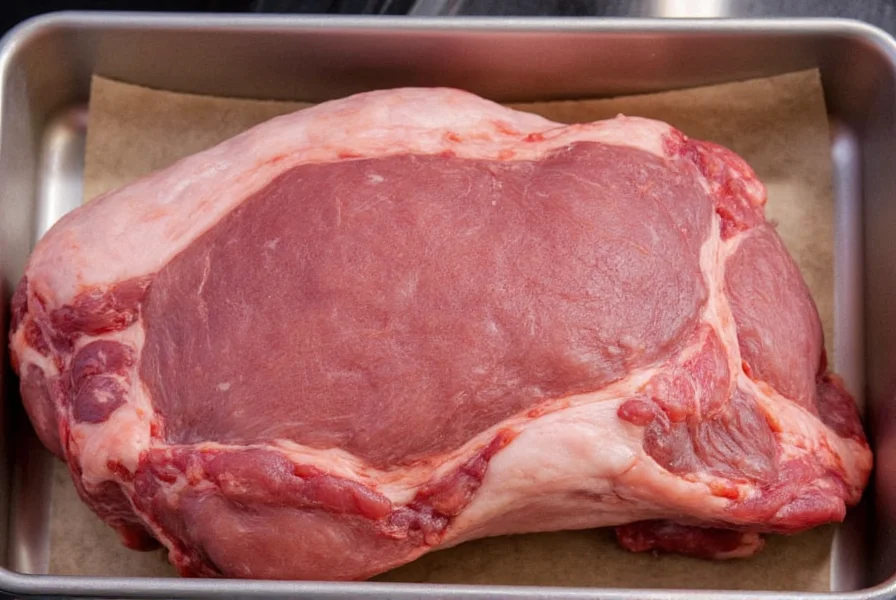 Dry brining meat on a tray in the fridge