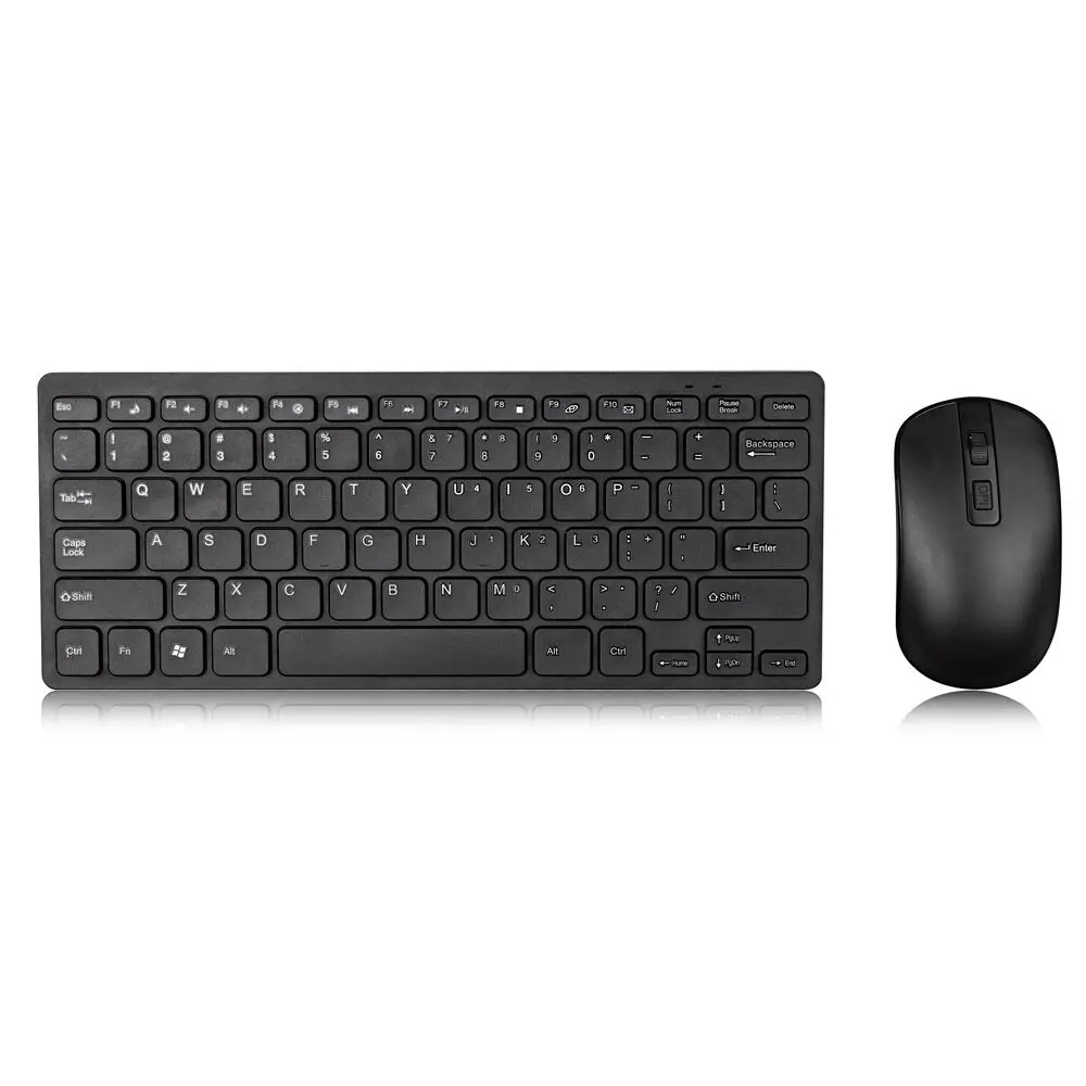 

Wireless 2.4G mouse and keyboard combo slim simple style hot sale desktop laptop use, Black/white