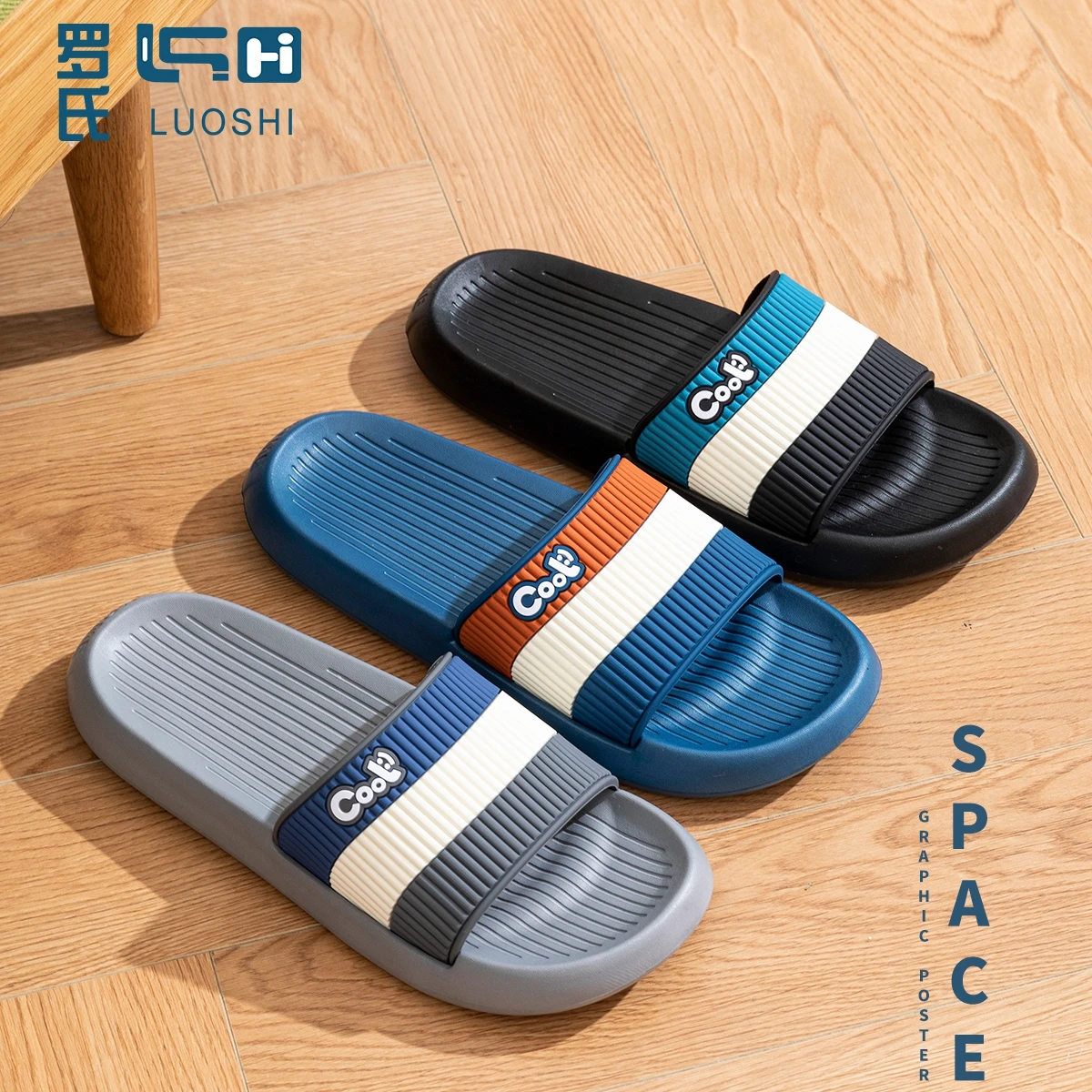 

EVA and Outdoor Slippers Slides Sandals Open Toe Waterproof Hot Selling Mens Fashion Summer