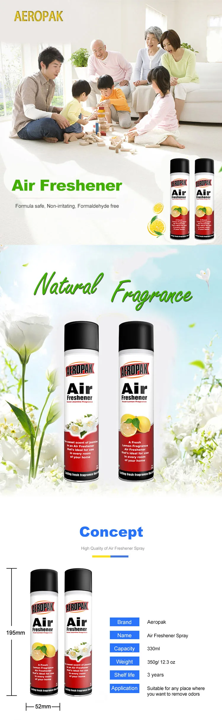 Aeropak-Raum-Lufterfrischer-Parfüm-Spray