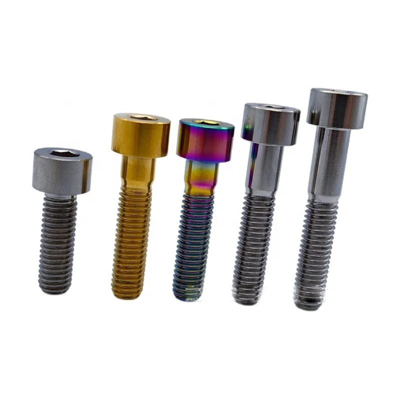 

Titanium screws M5*10-60mm cheese head taper head hexagon socket screws bolt in stock