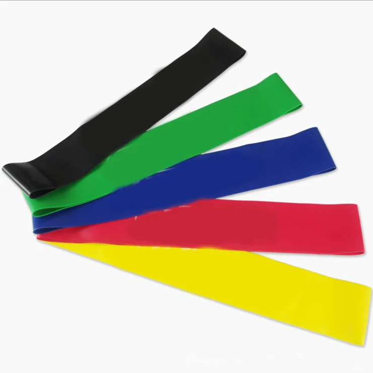 

Amazon hot sale Colorful natural latex gym high quality custom printed circular tension resistance band