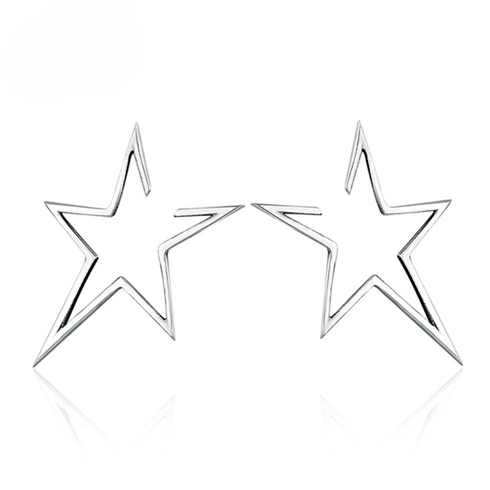

Professional Custom 925 Sterling Silver Star Earrings 2020 New Design