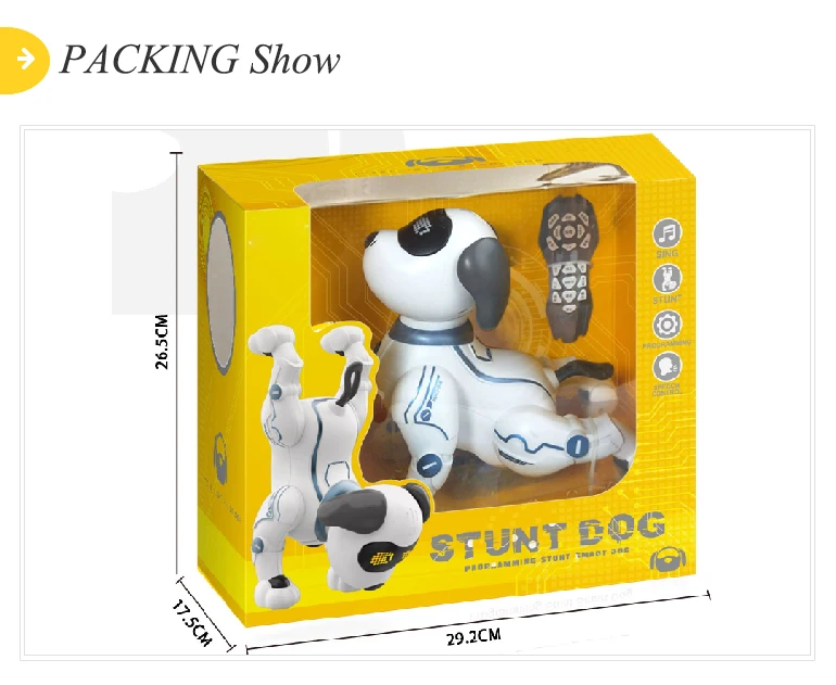 Voice programming stunt dog