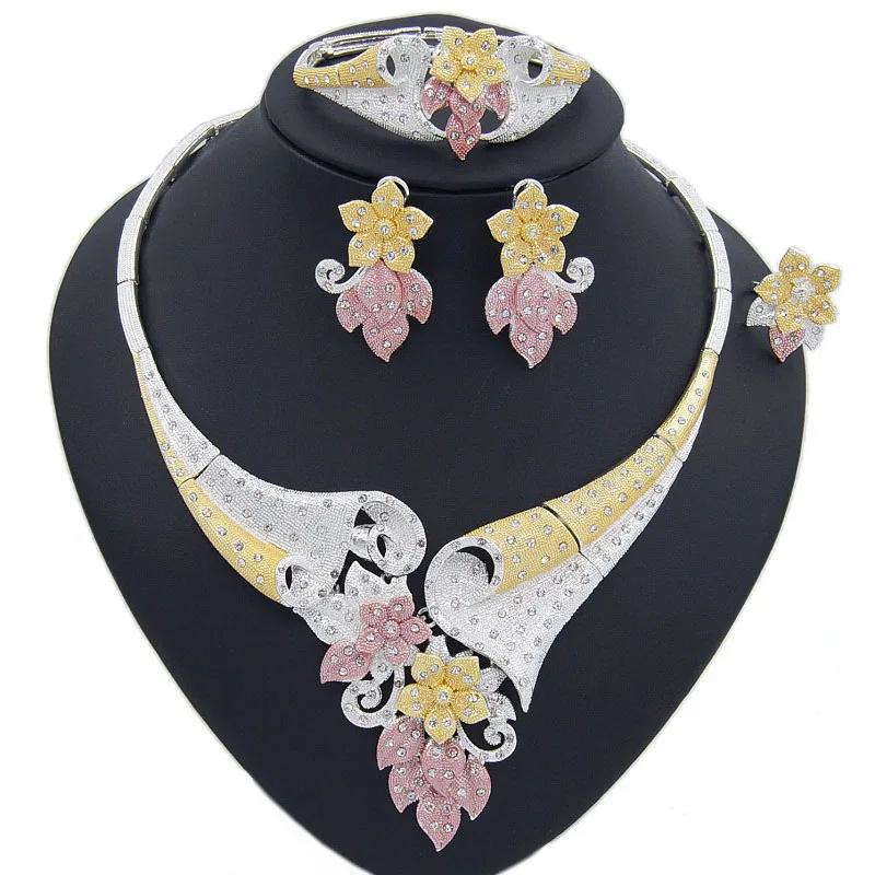 

women jewelry set Pendant Necklace Earrings Dubai Jewelry Sets for Women Party Event Wedding