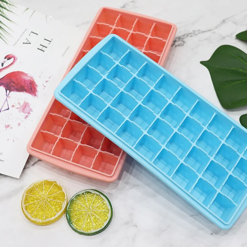 

36 Cavity Super Flexible Silicone Ice Cube Mold for Cocktails, Whiskey, Juice and Any Drinks, Blue,clear,gray,green,pink