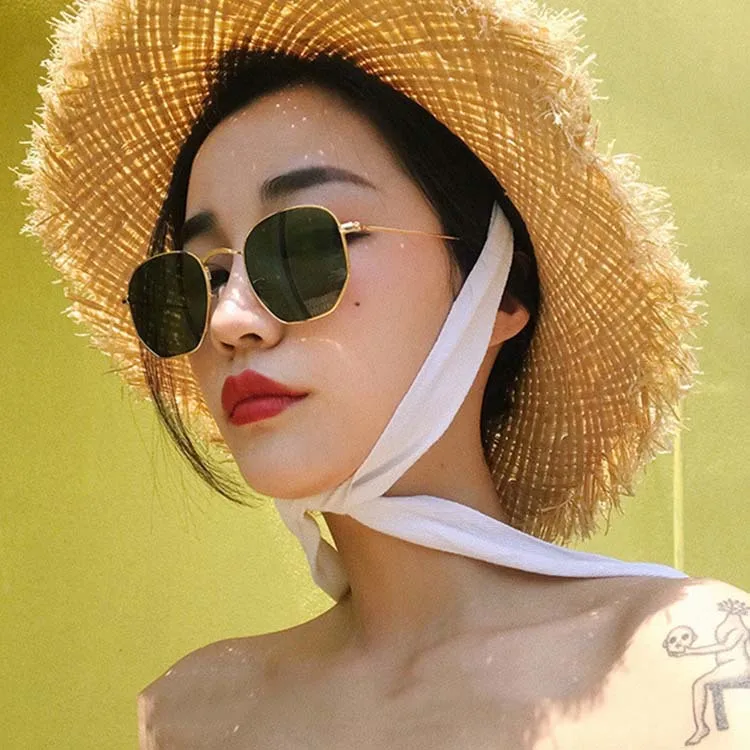 

2021 Fashion Newest High-end Sexy Gafas Polarizadas Metal Black Sun Glasses Sunglasses for Ladies and Girls, Custom colors