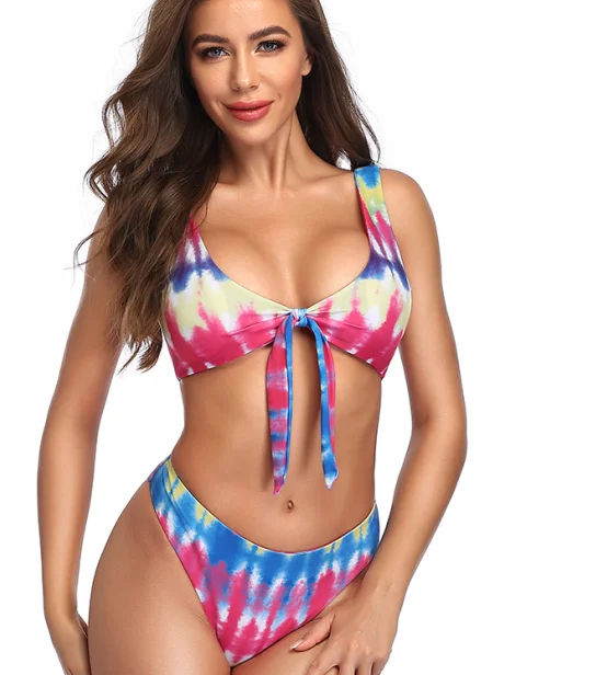 

summer sexy tropical floral swimwear woman swimsuit bikini set, Customized colors