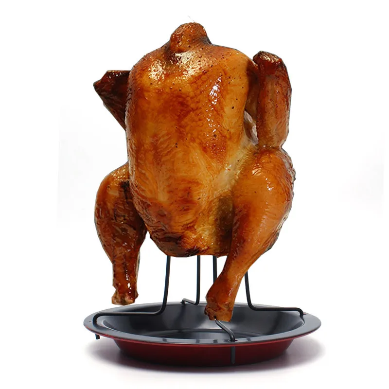

Wholesale Non-stick Charcoal Chicken Coaster Portable BBQ Grill, Red black