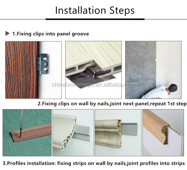 Factory Wpc Ceiling Wall Panel Fast Installation Bamboo Wood Fiber ...