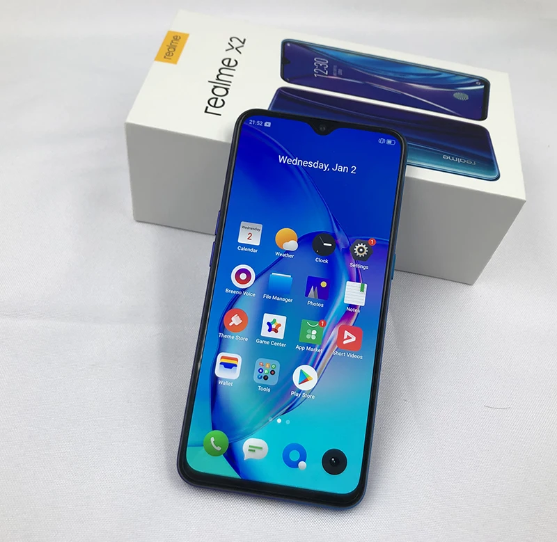 

100% Original Sale realme X2 X 2 Mobile Phone Snapdragom 730G 64MP Quad Camera 6.4'' Screen NFC Cellphone VOOC 30W FastCharger