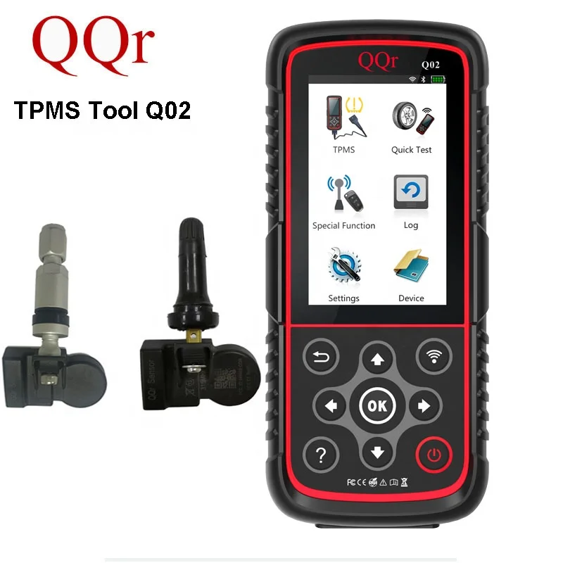 

Free Update Q02 TPMS Relearn Tool + Dajin Sensor TPMS Scanner Diagnostic Tool With QQr Sensor(Q02+4 sensors)