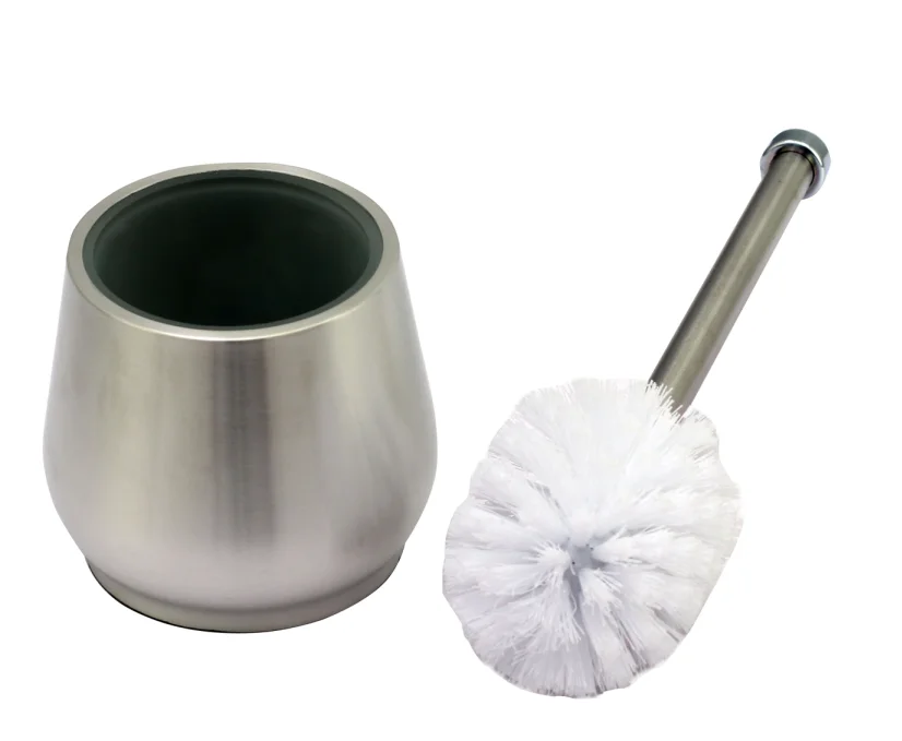 New Stainless Steel Toilet Brush For Bathroom Cleaning With Holder Set Buy Toilet Brush