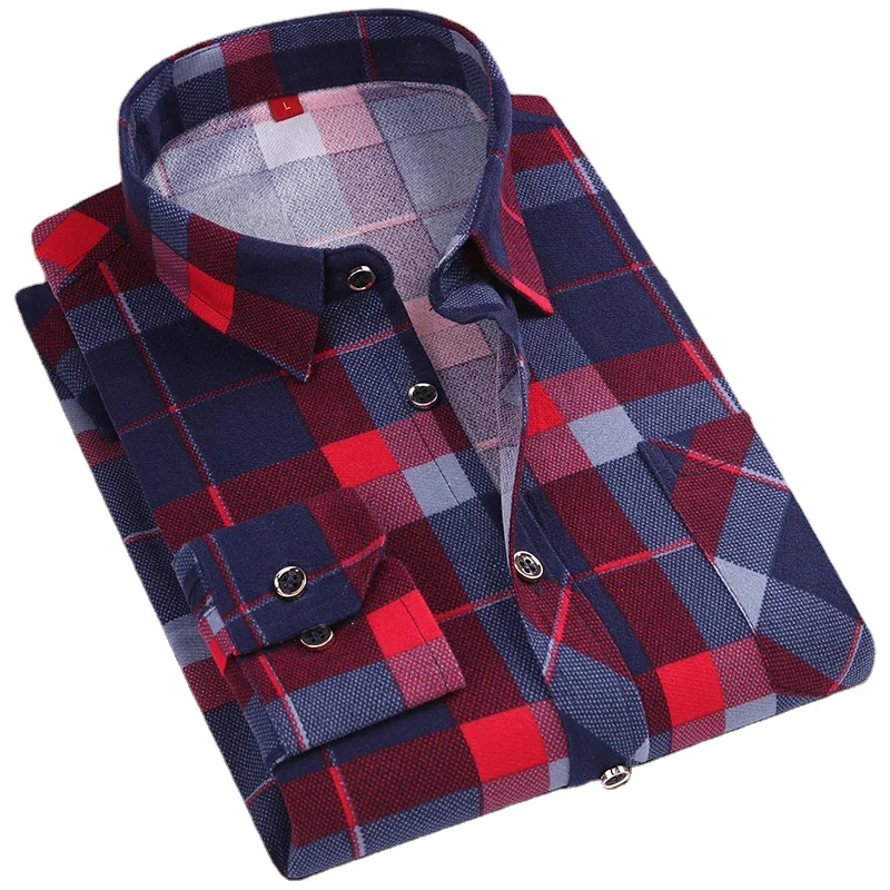 

Drop shipping men's long sleeve business plus size shirt, Custom color