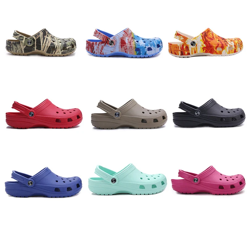 

Men's and Women's Classic Clog beach sandals Water Comfortable Slip on Shoes, Picture color