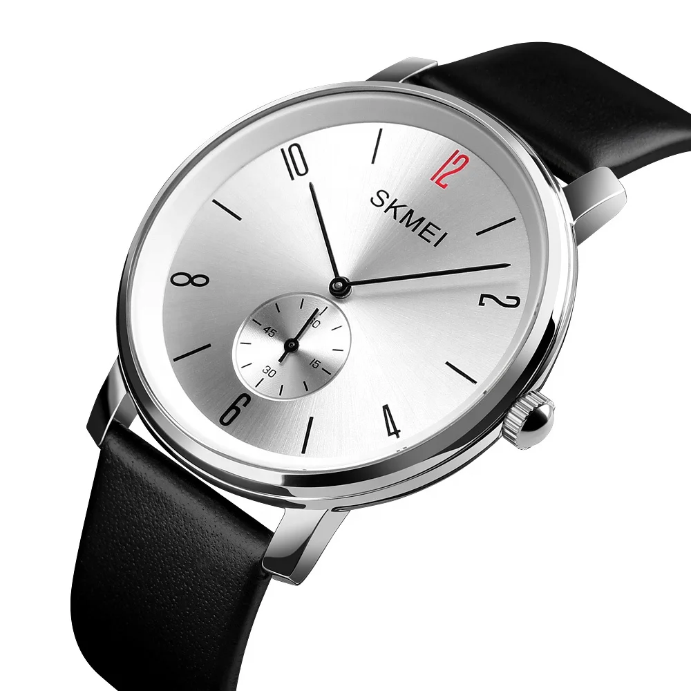 

Luxury brand SKMEI 1398 genuine leather band 3ATM men quartz watch
