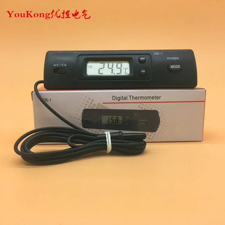Car Aircondition Digital Thermometer Ds1,Measuring In And Out