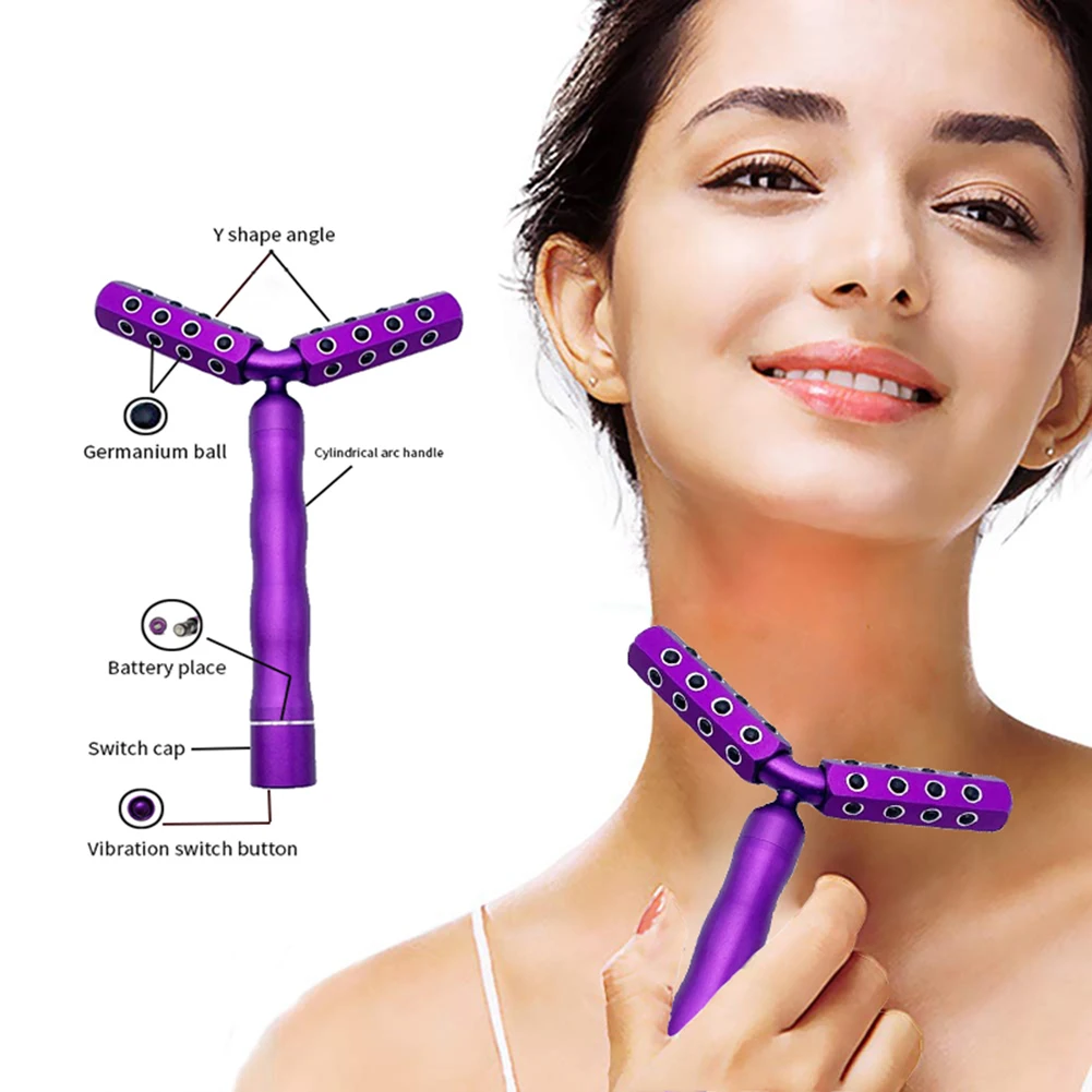 

Vibration skin tightening 2021 uplift rolling electric roller facial massage japan face lift beauty instrument, Purple
