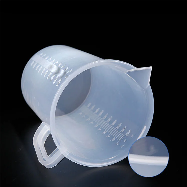 

Lab 500ml 1000ml 2000ml 3000ml plastic Measuring Graduated Cup with handle