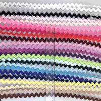 

319008 High Quality Multi Colors for Option 8mm 100% Polyester Ric Rac