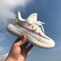 

Sports shoes women Comfortable Ladies Sports Shoes Sneakers Yezzy Rainbow Changing Color