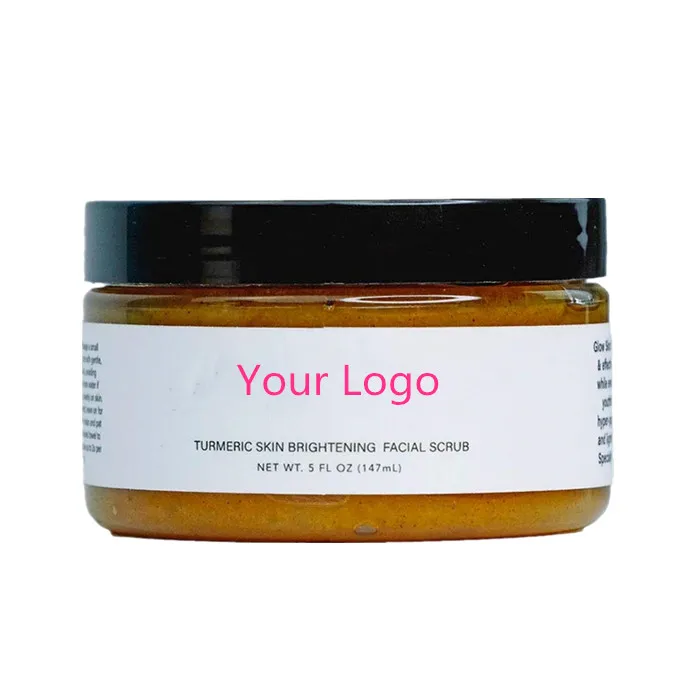 

Private Label Organic Skin Brightening natural body scrubs Whitening Turmeric Face body Scrub