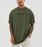 

New Style 100%Cotton Dropped Sleeves Crew Neck Oversized Super Longline T-shirt Custom T Shirt