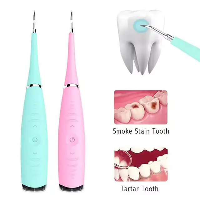 

Personal care tooth Calculus Plaque Remover Tool Kit Ultrasonic Dental Scaler Teeth whitening Tooth Stains Cleaner, Bule/pink