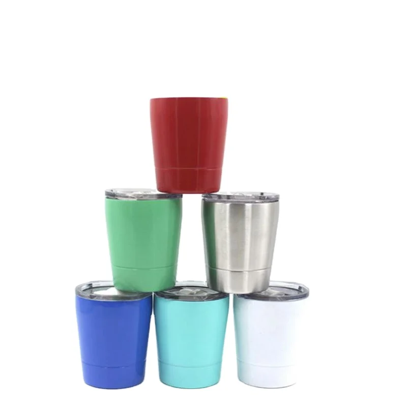 

watersy high quality 8oz stainless steel insulated vacuum kids tumbler,double wall kids cup milk cup with lid and straw, Customized