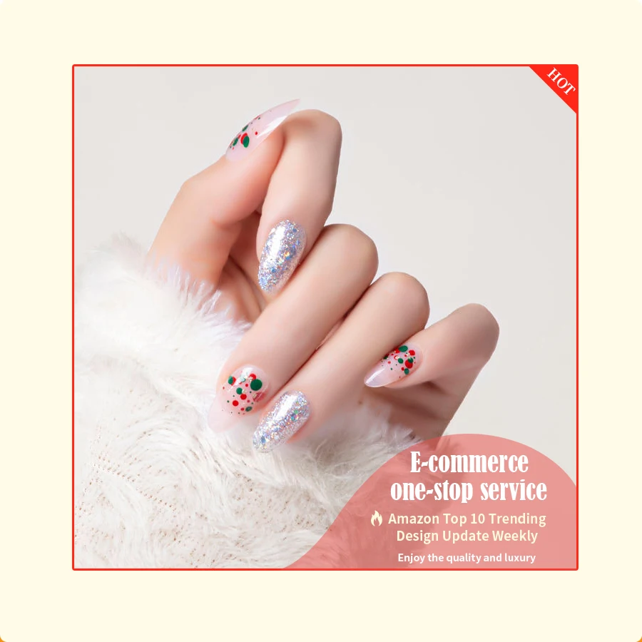 

New style custom press on nail boxes press on nail stand press on designed nails