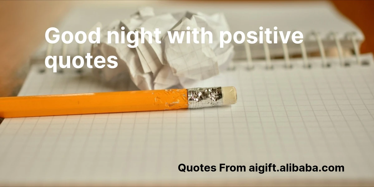 good night with positive quotes