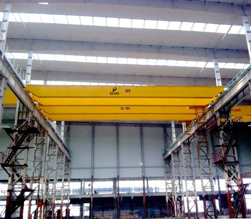 
Chinese supplier 32ton 10ton double beam overhead bridge crane lifting equipment 