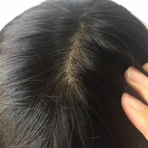 

YL Silk base full lace wig with silicone around, Natural black