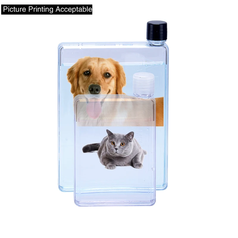 

2020 A5 size A6 flat bottle easy carry Support Picture printing, Customized color