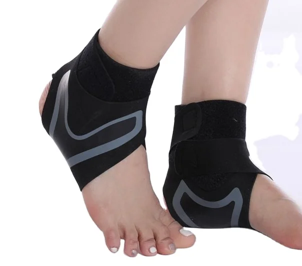 

Stocked Protector Ankle Pads Foot Brace Support Unisex Basic Protection, Black