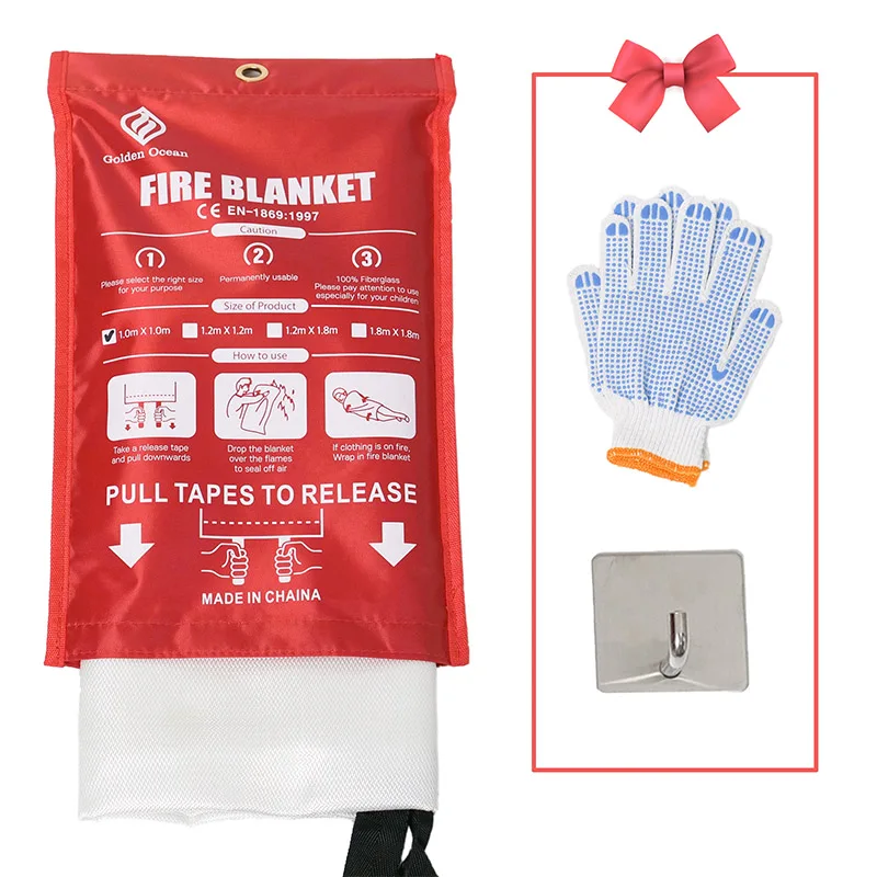 

Best According EN 1869 Heat Insulation Fireproof Fire Extinguishing Fire Protection Blanket 550 Fiberglass Fireblanket