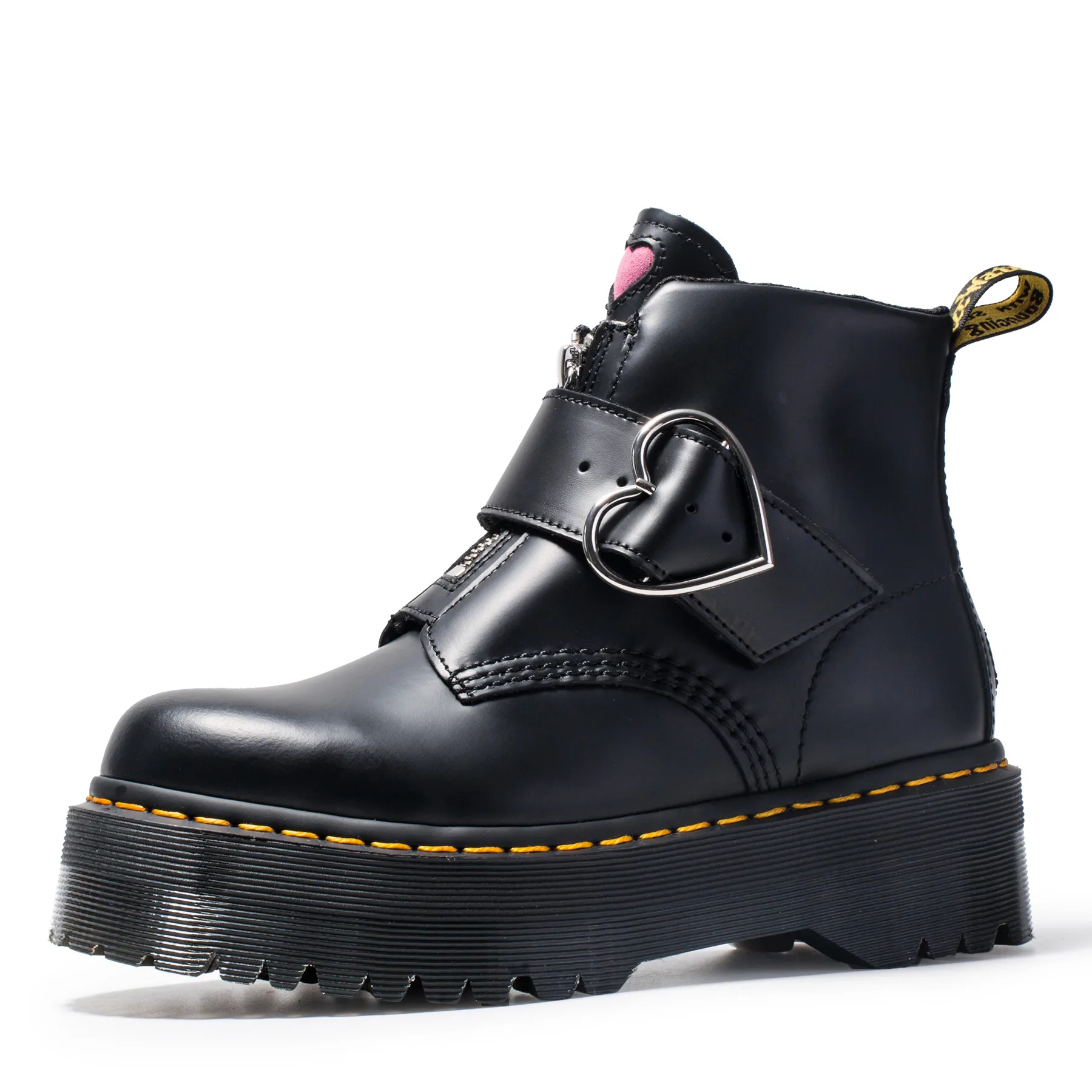 

Original Women Ankle Boots Shoes Doc Girl's Love Buttons Martens Boots