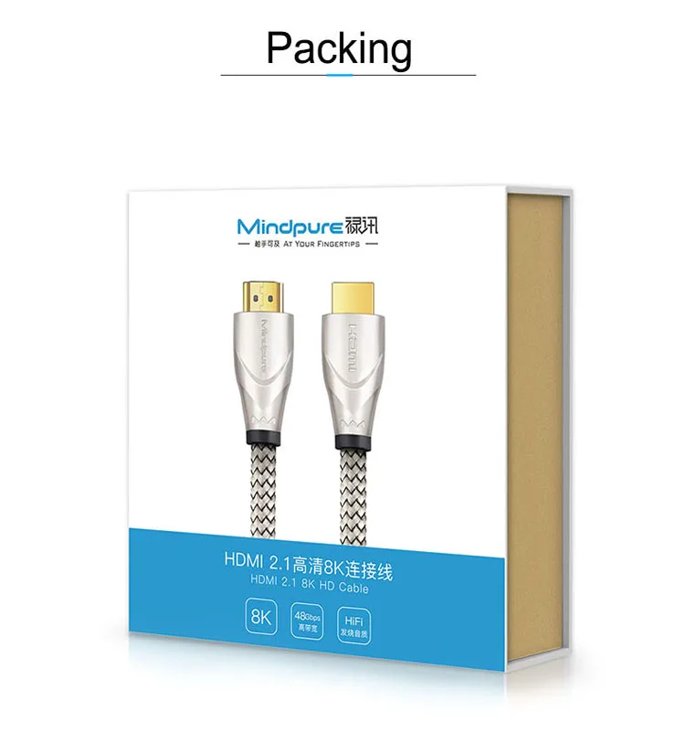 High Quality 4k 8k 60hz 120hz 2meters 2.1 hdmi cable - ANKUX.COM