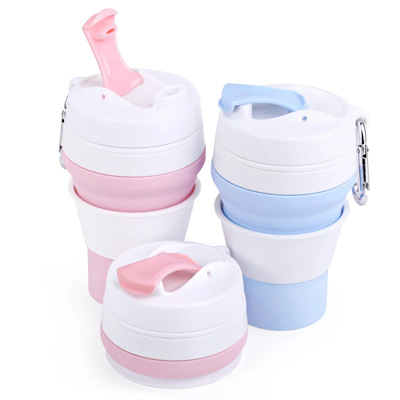 New Design Eco Friendly Coffee Travel Mug, Silicone Coffee Cup Reusable With Lid