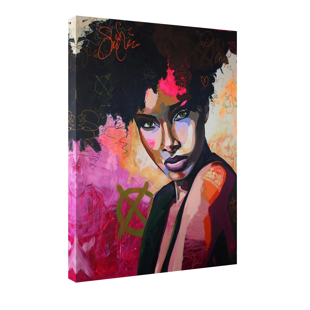 

Pop Art Wall Decor for Living Room Graffiti Woman Painting on Canvas Printed Canvas Wall Art Bedroom Decoration Wall Paintings
