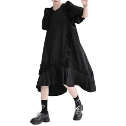 Ebay hot sellling Fashion black casual women clothing summer girl dress floral beach mini dress in stock 2162