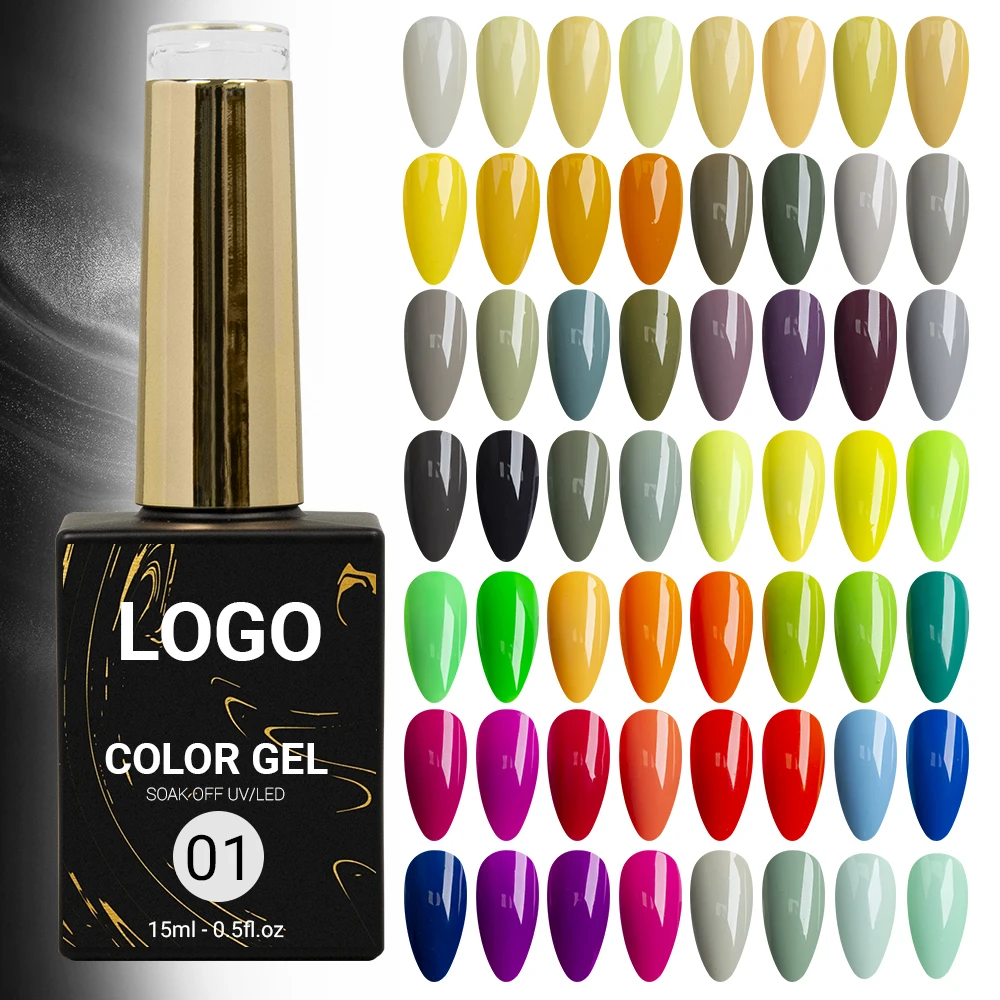 Nail Art Solid UV Gel Polish Kit – 6 Colours