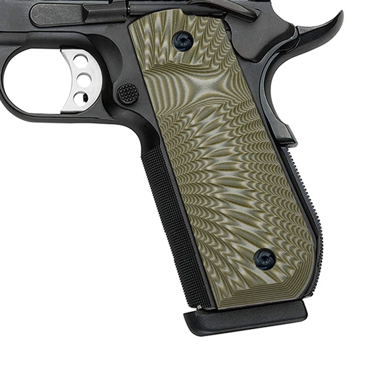 

1911 grip g10 for 1911 Full Size Government Commander, Sunburst texture with Round Butt