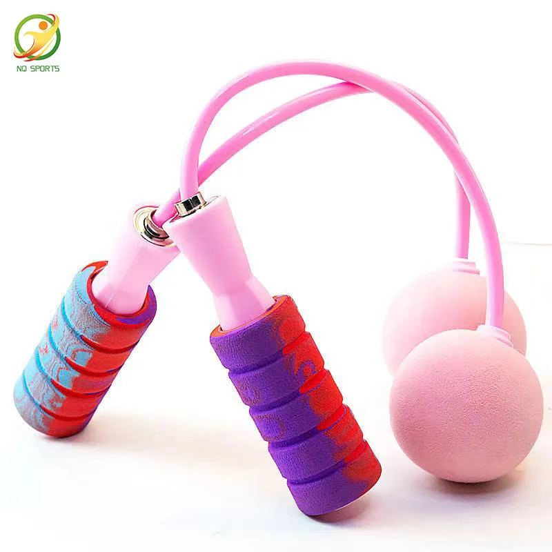 

Amazon hot sale cordless skipping rope wholesale OEM wireless PVC cordless speed skipping rope eva ball, Customized color