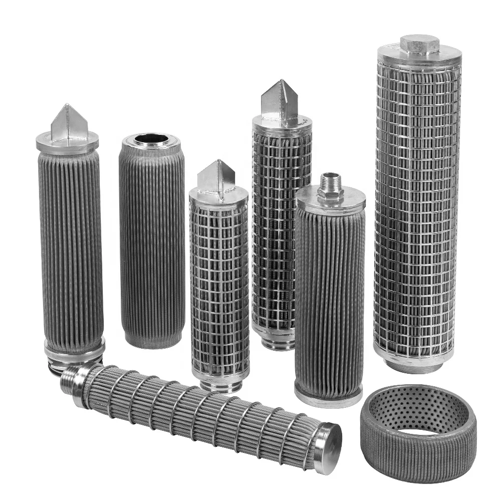 

LIANDA Wire Mesh Pleated Filter for Oil Gas and Water Treatment Folding Filter Stainless Steel Metal Filter Cylinder