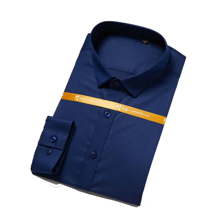 

New fashion men's formal shirts men's T-shirts custom stand-up collar long-sleeved men's shirts fashion plus size T-shirts